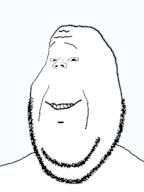 deformed small_eyes smile soyjak stubble subvariant:michijak subvariant:wholesome_soyjak variant:gapejak // 600x800 // 28.7KB