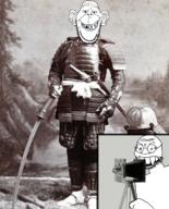 1800 armor british england irl japan monochrome photo samurai tourist variant:britson variant:soykio_kid // 988x1223 // 1.3MB