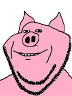 animal ear pig pink_skin smile soyjak stubble variant:impish_soyak_ears // 596x800 // 83.4KB