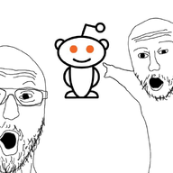 2soyjaks arm glasses hand mustache open_mouth pointing reddit soyjak stubble variant:two_pointing_soyjaks // 750x593 // 144.0KB