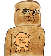 bread looking_to_the_left objectsoy series:foodeez! smirk smug subvariant:soyak_(smug) toast variant:soyak // 988x1080 // 857.2KB