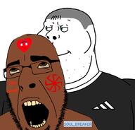 bleached brown_skin bwc nigger slav slavic soul_breaker_(user) soybooru subvariant:slavaryan tattoo trend:aryan variant:cobson variant:meximutt // 888x849 // 206.6KB