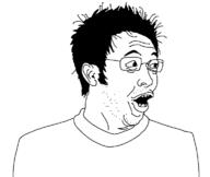 ear glasses hair half_open_mouth mustache pog pogchamp soyjak stubble twitch variant:unknown // 767x648 // 15.9KB