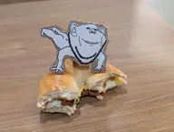 arm food foot full_body hamburger hand impjack irl irl_background leg pushup series:cardboard_imp_doing_pushups variant:impish_soyak_ears // 8160x6144 // 4.9MB