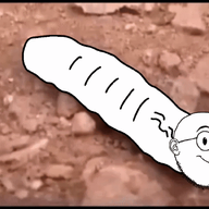 animated caterpillar ext=gif full_body glasses hotdiggedydemon smile soyjak stubble variant:weirdpenis worm // 800x600 // 4.9MB