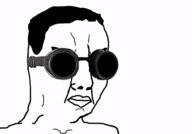 animated explosion frown glasses goggles hair nuclear smug soyjak variant:chudjak // 600x420 // 974.5KB