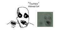 beard creepy ear multiple_mouths ominous open_mouth poopson remake sharp_teeth soyjak variant:poopson white_background // 1024x512 // 189.7KB