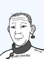 bbc chain closed_mouth collar cuck ear earring hair neutral queen_of_spades slave soyjak text variant:kuzjak // 810x1080 // 45.5KB