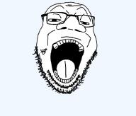 bald big_nose gaping_mouth glasses nuvariant smug stubble variant:goopjak // 713x608 // 26.9KB