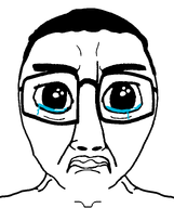 big_eyes big_head crying frown sad subvariant:chudjak_front2 tear transparent_background variant:chudjak // 645x770 // 35.5KB