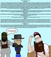 2025 3soyjaks adam angry animal arm beard bible bird blue_eyes book bronze brown_eyes brown_skin cana christcuck christianity closed_mouth clothes cow crescent earth february february_11 fish full_body galilee genesis_(bible) genesis_1:20 genesis_1:21 genesis_1:23 genesis_1:24 genesis_1:25 genesis_1:26 genesis_1:27 genesis_1:28 genesis_1:29 genesis_1:30 genesis_1:31 genesis_2:1 genesis_2:2 genesis_2:3 genesis_2:4 glasses god hair hand hat headband heaven holding_book holding_object holy_bible isaiah isaiah_(bible) isaiah_66:10 isaiah_66:11 isaiah_66:12 isaiah_66:13 isaiah_66:14 islam jerusalem jesus jesus_christ john_(bible) john_2:1 john_2:10 john_2:11 john_2:2 john_2:3 john_2:4 john_2:5 john_2:6 john_2:7 john_2:8 john_2:9 judaism judith_(bible) judith_13:18 judith_13:19 kike man mark_(bible) mark_7:1 mark_7:10 mark_7:11 mark_7:12 mark_7:13 mark_7:2 mark_7:3 mark_7:4 mark_7:5 mark_7:6 mark_7:7 mark_7:8 mark_7:9 moon moses mudslime muscles open_mouth painting payot pharisee plant priest psalm_(bible) psalm_8:3 psalm_8:4 psalm_8:5 psalm_8:6 psalm_8:7 psalm_8:8 reading sabbath sitting speech_bubble star_(symbol) star_and_crescent star_of_david stubble subvariant:chud_reading subvariant:tetojak suicide suicide_bomber teeth uzziah_bar_bethulia variant:chudjak variant:feraljak variant:soyak virgin_mary water white_skin wine woman yellow_teeth // 2048x2313 // 1.1MB