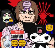 SanrioWABAG_(namefag) award badge basedromi beheaded clothes faggot faggot_award fail falange_de_las_jons falangism gooner gooning hello_my_name_is hello_my_name_is_(sticker) kuromi nigger_award sanrio soybooru soytan_is_NAS soytan_lovers_will_burn_in_hell soytan_will_never_be_a_gem subvariant:muscular_chud totenkopf tshirt variant:chudjak variant:soytan // 1059x929 // 198.5KB