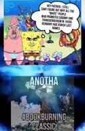 1920s 2soyjaks ack bikini_bottom bloodshot_eyes chud city germany jews judaism meme patrick_star sodomy soyjak spongebob_squarepants text thought_bubble tranny troon variant:bernd variant:chudjak // 576x880, 20.1s // 4.2MB
