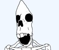 glasses retard ribcage series:skeletonjaks skeleton skull soyjak variant:parrotjak // 682x576 // 10.0KB