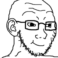 animated chewing ear glasses smile soyjak stubble variant:soyak // 632x756 // 23.1KB