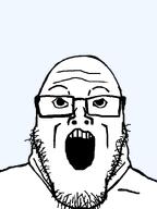 downs_syndrome glasses looking_at_you open_mouth small_eyes stubble subvariant:downplier transparent_background variant:markiplier_soyjak // 600x800 // 16.0KB