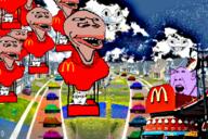 mcdonalds merge mutt open_mouth schizo soyjak street stubble suburb subvariant:impish_amerimutt variant:cobson variant:impish_soyak_ears variant:markiplier_soyjak // 650x433 // 416.9KB