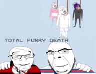 5soyjaks ack anti_furry bloodshot_eyes faroe_islands flag:anti_furry flag:faroe_islands friendship glasses hand happy looking_at_you no_more_brother_wars rope smile soyjak stubble total_furry_death variant:bernd variant:cobson variant:feraljak // 874x680 // 245.3KB