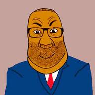 clothes fat glasses necktie orange_skin smile soyjak stubble suit variant:el_perro_rabioso // 225x225 // 48.9KB