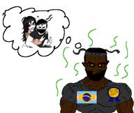 artist:Dunchenman award book buff clothes cute dunchenman_(user) female glasses hair holding_object kawaii love mask meta:namefags nigger pencil subvariant:muscular_chud thought_bubble variant:chudjak variant:soytan // 1900x1608 // 360.1KB