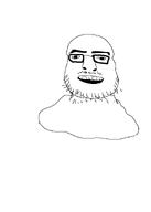 bald beard glasses mouth_open soyjak teeth variant:unknown // 1323x1854 // 39.8KB