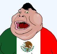 big_lips brown_skin eagle fat flag flag:mexico gynaecomastia happy looking_at_you merge mexican_flag mexico meximutt mutt mutt_lips obese open_mouth satoko_houjou(namefag) series:fusionjaks teeth tongue variant:fatjak variant:meximutt yellow_eyes yellow_sclera yellow_teeth // 888x849 // 56.3KB