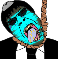 ack bloodshot_eyes blue_skin brown_skin clothes crying cum epx7fclhdrp_(namefag) eyebrows eyelashes face_paint gill_koyim_(namefag) glasses glowing hair hanging hat judaism kippah meta:namefags mossad mustard necktie nose open_mouth rope star_of_david stubble subvariant:hunky_twink_sex_machine suicide suit suit_and_tie sunglasses teeth tongue transparent_background trend:glowie variant:bernd wrinkles yellow_teeth // 774x786 // 124.5KB
