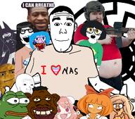anime anti_ongezellig anti_soytan blacksun chicken_nuggets coco_(ongezellig) ear frog full_body fundamental_paper_education george_floyd gun gyate_gyate hair heart i_heart i_love ibaraki_kasen maya_(ongezellig) meta:nas miss_circle mymy nas nigger nikocado_avocado ongezellig pepe smile sunshine sweating transheart tyrone variant:shirtjak variant:soytan variant:sproketan wojak // 634x559 // 228.4KB