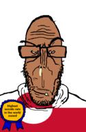 ack award booger brown_skin country crying european flag flag:greenland glasses greenland hair mucus mutt red_eyes soyjak stubble subvariant:euromutt suicide sweater text variant:markiplier_soyjak world // 591x900 // 31.5KB