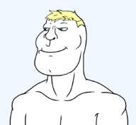 a10_eyes blond buff mewing series:aryan_soyjaks shirtless smile subvariant:brazilaryan subvariant:brazilmutt template transparent_background variant:meximutt // 888x818 // 12.8KB