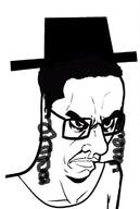 closed_mouth clothes glasses hair hat judaism soyjak subvariant:chudjak_seething variant:chudjak // 477x710 // 46.2KB
