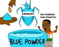blue_bug blue_poop blue_powder blue_shit blue_skin brown_skin bug cargo_shorts chud cockroach flag:india glasses hair hanging hindu india indian light_blue poop powder text tongue variant:bernd variant:chudjak yellow_teeth // 5471x4358 // 583.4KB