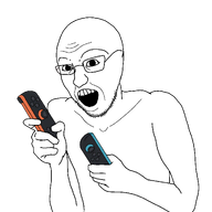 bald beard glasses holding_object nintendo nintendo_switch_2 open_mouth stubble variant:soyak variant:unknown video_game // 1280x1280 // 85.9KB