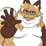 animal animal_ears arm averi closed_mouth fat fiddleafox fox furry furry_artist furry_ears furry_female glasses green_eyes hand lips nose reaching_out subvariant:branigger template variant:brandon // 1024x1024 // 109.8KB