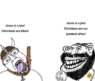 ack bald clothes ear glasses hanging happy_merchant hat helmet jesus jewish_nose jews judaism kippah mjolnir nas:merchant pagan paganism star_of_david stubble subvariant:impish_amerimutt variant:bernd variant:impish_soyak_ears // 707x601 // 189.4KB