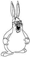 animal animal_ears arm big_chungus buck_teeth bugs_bunny cartoon ear full_body glasses hand looney_tunes open_mouth rabbit rabbit_ears soyjak stubble variant:unknown // 415x788 // 23.4KB