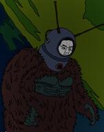 antenna astronaut black_nails fur giant gorilla green_background traced variant:chudjak // 708x900 // 239.2KB