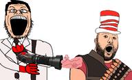 beam clothes gaypenis glove hat healing heavy_weapons_guy holding_object medic team_fortress_2 variant:hot_sauce variant:strasser // 1282x779 // 276.4KB