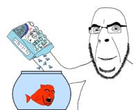 bowl box fish fish_bowl gem glasses holding_object open_mouth smile stubble variant:cobson variant:soyak water // 4000x3314 // 1.1MB