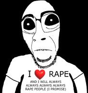 biting_lip black_background black_sclera horny i_heart rape subvariant:hornyson subvariant:hydrocephason t_shirt variant:cobson // 1161x1217 // 98.0KB