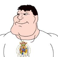 brown_eyes buff castille crown flag:two_sicilies fleur-de-lys hair italy kingdom_of_jerusalem naples portugal sicily smile subvariant:mexiaryan subvariant:mexicARYAN two_sicilies // 886x872 // 119.8KB