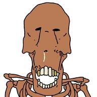 brown_skin mucus open_mouth series:skeletonjaks skeleton subvariant:euromutt teeth // 1000x1000 // 26.9KB