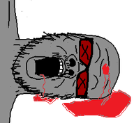 9a0c admin blood blood_drip blood_from_forehead blood_from_mouth blood_on_face bullet_hole death glasses gore gray_skin grey_skin gunshot_wound injury meta:namefags mustache open_mouth pool_of_blood soyjak stubble variant:a24_slowburn_soyjak white_background x_eyes // 511x470 // 54.2KB