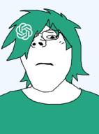 artificial_intelligence chatgpt closed_mouth female glasses neutral openai robot soyjak subvariant:terryjak wholesome // 870x1174 // 40.7KB