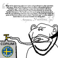 anesthesia closed_eyes closed_mouth copium country ear flag gas_cylinder mask oxygen_mask qa_(4chan) quote soyjak stubble sweden swedish_fail text variant:impish_soyak_ears wordswordswords // 2066x2066 // 1.3MB