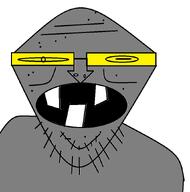 admin beard glasses grey nuvariant open_mouth soot soyjak_party stubble teeth ugly variant:crackson // 854x865 // 26.2KB