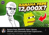 amphibian banana bapepe bitcoin cryptocurrency frog glasses nas:pepe pepe_the_frog serious shushing thumbnail traced variant:soyak youtube // 720x518 // 440.1KB