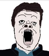 bane baneposting central_intelligence_agency hair open_mouth variant:a24_slowburn_soyjak // 640x730 // 124.5KB