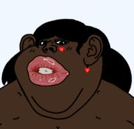 bbw black_skin bleached bwc_only double_chin eyelashes fat female hair lips meta:brimstone nigger niggeress obese queen_of_hearts subvariant:female_impish_ears variant:impish_soyak_ears // 836x800 // 32.1KB