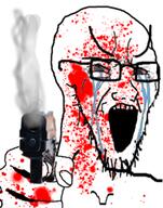 blood crying glasses gun stubble teeth variant:soyak white_skin // 200x255 // 63.3KB